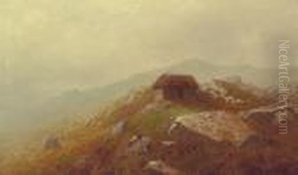 A Sheppard's Hut, County Kerry Ireland Oil Painting by Alexander Helwig Wyant