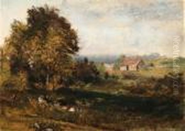 Autumn Landscape Oil Painting by Alexander Helwig Wyant