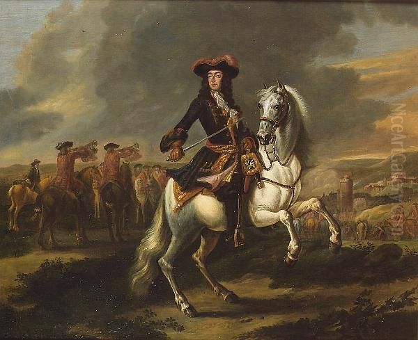 William Iii At The Siege Of Namur Oil Painting by Jan Wyck