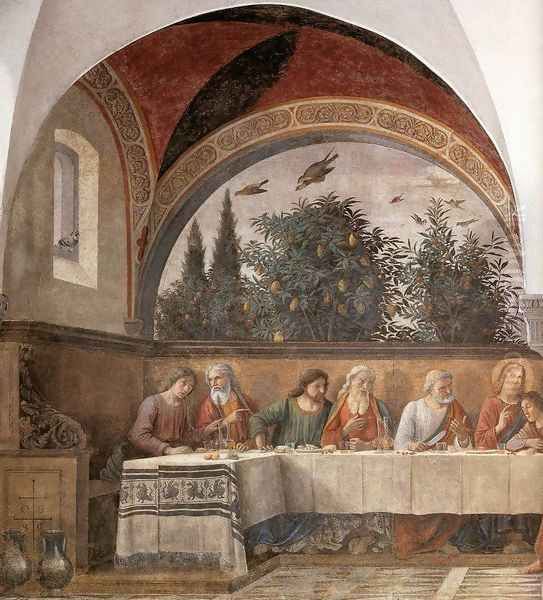 Last Supper (detail 1) 1480 Oil Painting by Domenico Ghirlandaio