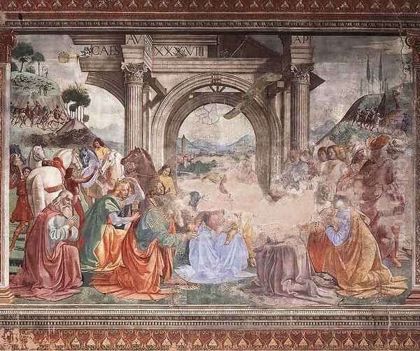 Adoration Of The Magi Oil Painting by Domenico Ghirlandaio