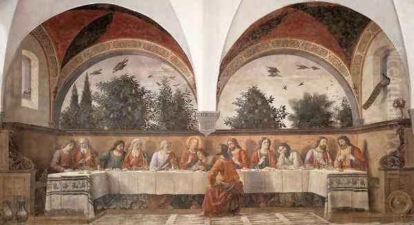 Last Supper 1480 Oil Painting by Domenico Ghirlandaio