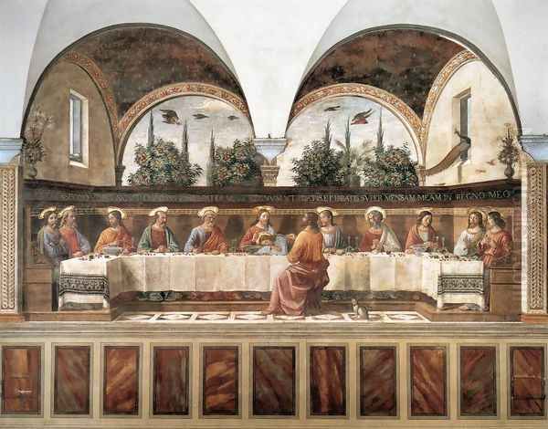 Last Supper c. 1486 Oil Painting by Domenico Ghirlandaio