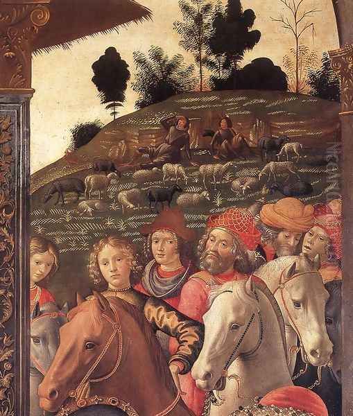 Adoration of the Magi (detail 5) 1488 Oil Painting by Domenico Ghirlandaio