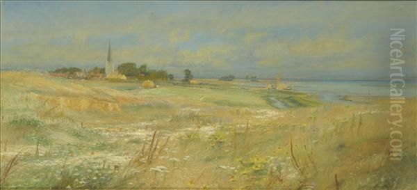 On The Medway Oil Painting by Charles William Wyllie