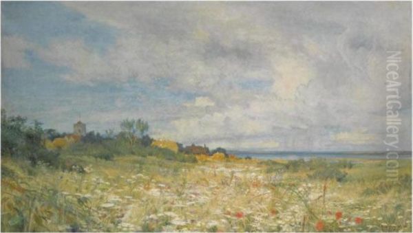 Summer Oil Painting by Charles William Wyllie