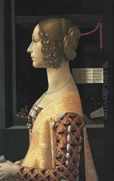 Portrait of Giovanna Tornabuoni 1488 Oil Painting by Domenico Ghirlandaio