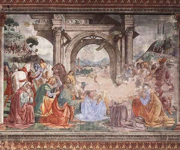 Adoration Of The Magi2 Oil Painting by Domenico Ghirlandaio