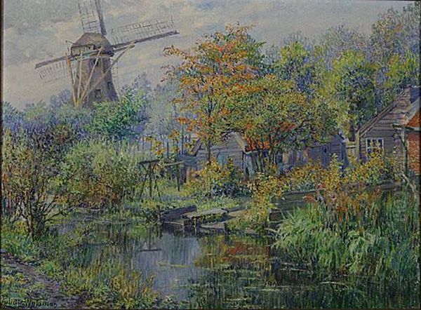 Moulin Au Bord De L'eau Oil Painting by Juliette Wytsman