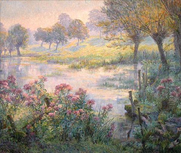 Etang Au Printemps Oil Painting by Juliette Wytsman