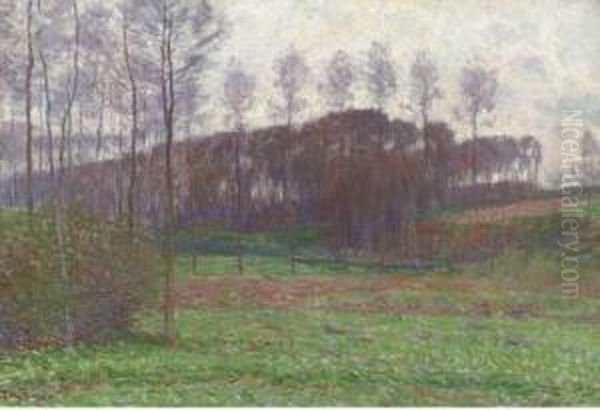 Landscape In Dilbeek Oil Painting by Rodolphe Paul Wytsman