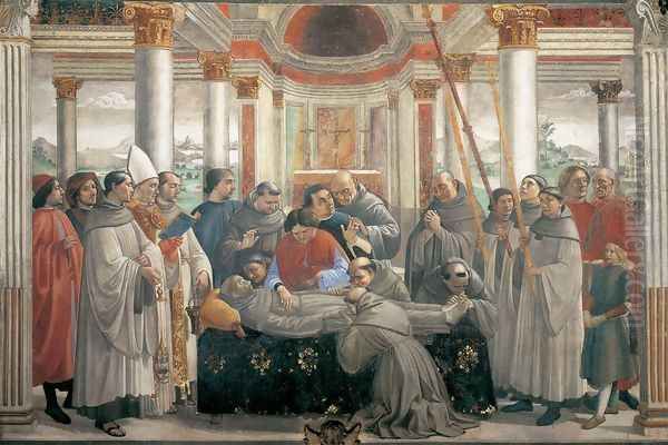 Obsequies of St. Francis Oil Painting by Domenico Ghirlandaio