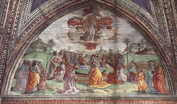 Death And Assumption Of The Virgin Oil Painting by Domenico Ghirlandaio