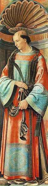 St Stephen 1490-94 Oil Painting by Domenico Ghirlandaio