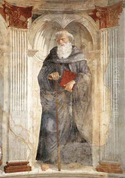 St Antony c. 1471 Oil Painting by Domenico Ghirlandaio