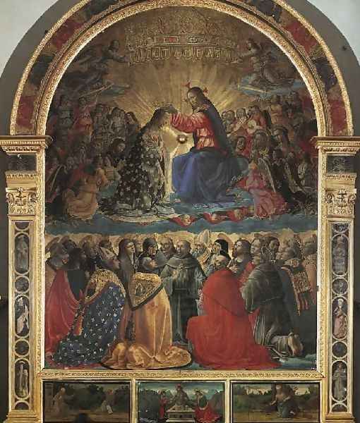 Coronation of the Virgin 1486 2 Oil Painting by Domenico Ghirlandaio