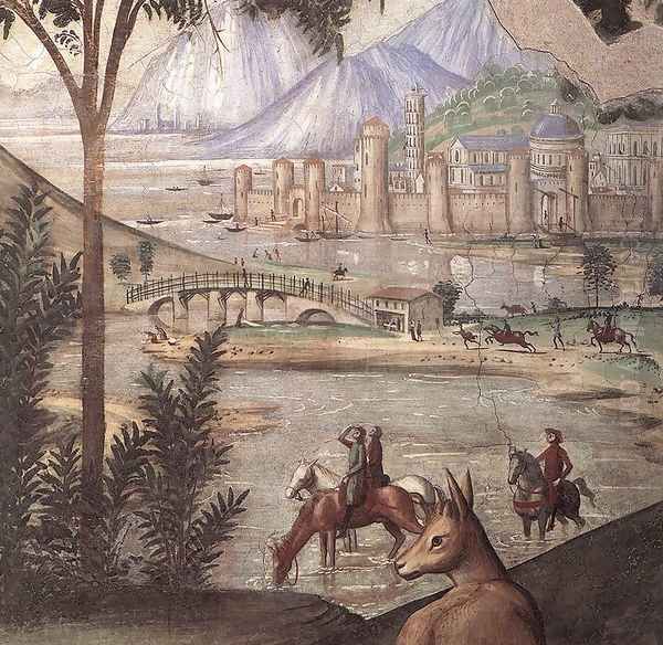 Stigmata of St Francis (detail 2) 1482-85 Oil Painting by Domenico Ghirlandaio