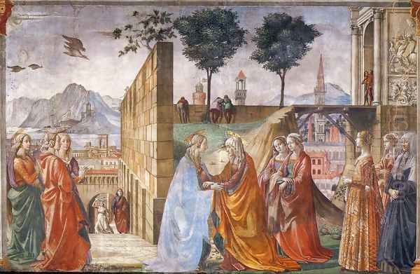 Visitation2 Oil Painting by Domenico Ghirlandaio