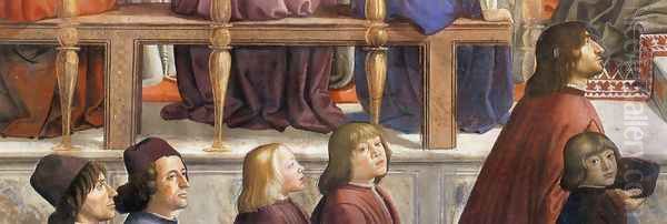 Confirmation of the Rule (detail 5) 1482-85 Oil Painting by Domenico Ghirlandaio