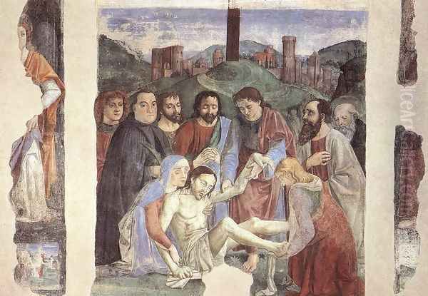 Lamentation over the Dead Christ c. 1472 Oil Painting by Domenico Ghirlandaio