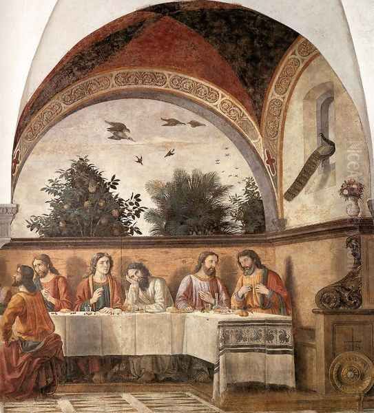 Last Supper (detail 2) 1480 Oil Painting by Domenico Ghirlandaio