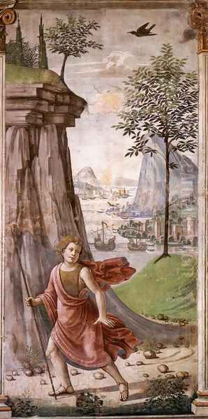 St John The Baptist In The Desert Oil Painting by Domenico Ghirlandaio