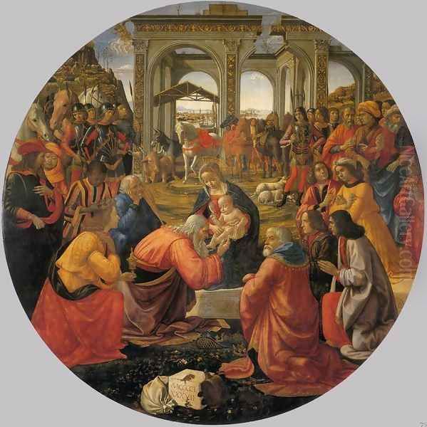 Adoration of the Magi I Oil Painting by Domenico Ghirlandaio