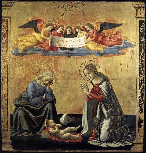 The Nativity c. 1492 Oil Painting by Domenico Ghirlandaio