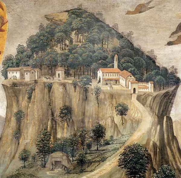 Stigmata of St Francis (detail 1) 1482-85 Oil Painting by Domenico Ghirlandaio