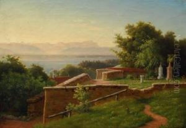 Blick Auf Den Starnberger See Oil Painting by Wilhelm Ferdinand Xylander