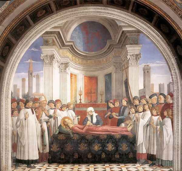 Obsequies of St Fina Oil Painting by Domenico Ghirlandaio