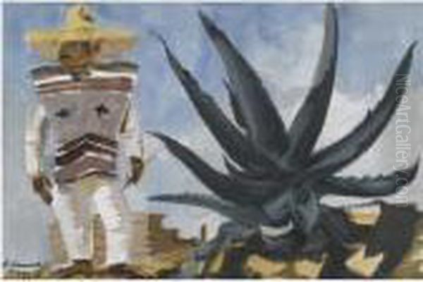 Mexico Oil Painting by Aleksandr Evgen'evich Iakovlev