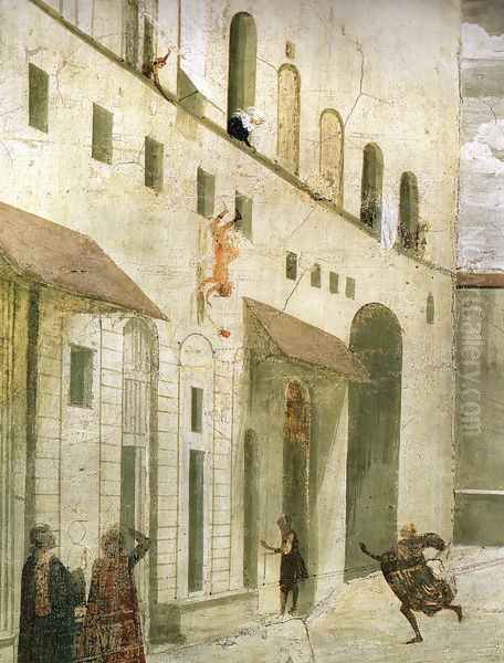 St Francis cycle, Resurrection of the Boy (detail 4) Oil Painting by Domenico Ghirlandaio