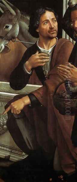 Adoration of the Shepherds (detail 3) Oil Painting by Domenico Ghirlandaio