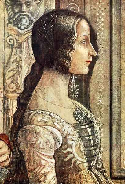 Birth of Mary (detail) 3 Oil Painting by Domenico Ghirlandaio