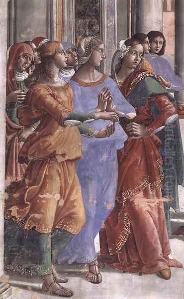 Presentation of the Virgin at the Temple (detail) Oil Painting by Domenico Ghirlandaio