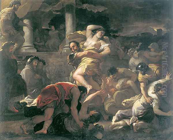 Il ratto delle Sabine (The rape of the Sabine women) Oil Painting by Luca Giordano