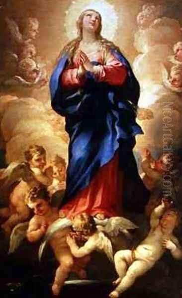 Immaculate Conception Oil Painting by Luca Giordano