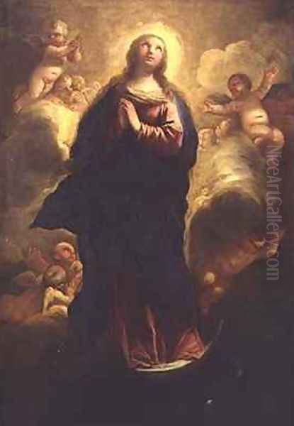 Assumption of the Virgin Oil Painting by Luca Giordano