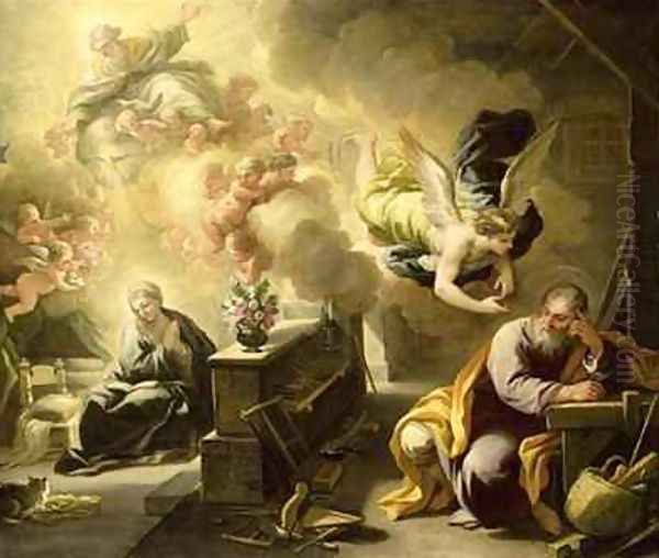 The Dream of St Joseph Oil Painting by Luca Giordano