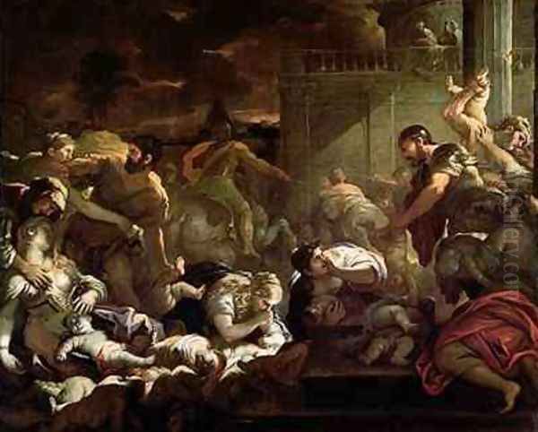 Massacre of the Innocents Oil Painting by Luca Giordano