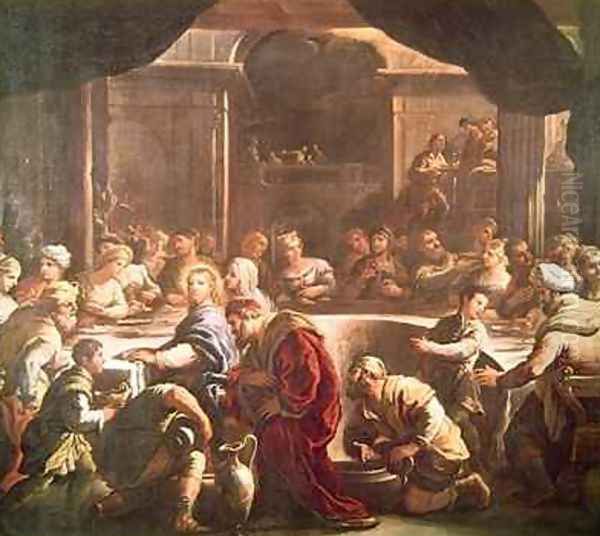 The Wedding Feast at Cana Oil Painting by Luca Giordano