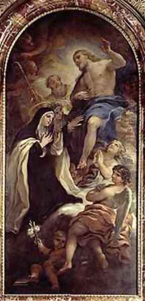 St Mary Magdalene of Pazzi 1566-1607 Oil Painting by Luca Giordano