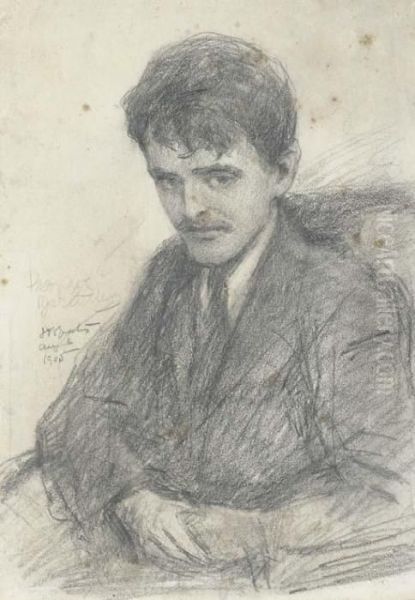 Portrait Of A Man Oil Painting by John Butler Yeats