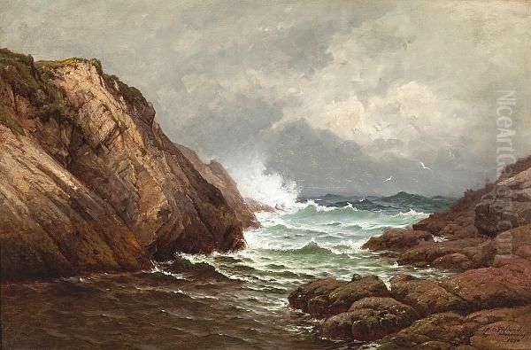 A Study Of Cypress Point, Monterey, 1888-1890 Oil Painting by Raymond Dabb Yelland