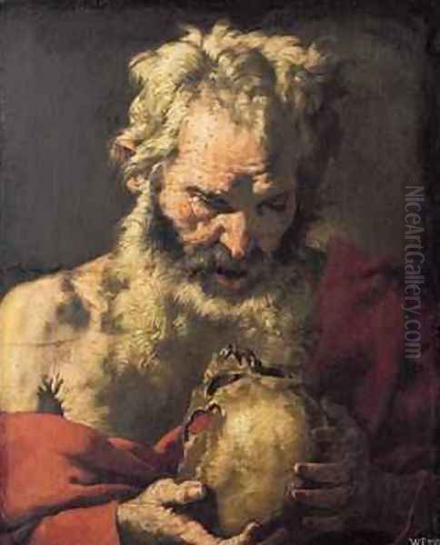 St Jerome Oil Painting by Luca Giordano