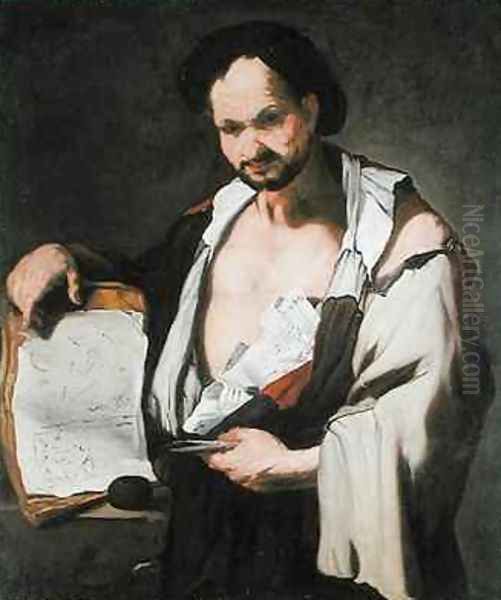 The Ancient Philosopher Oil Painting by Luca Giordano