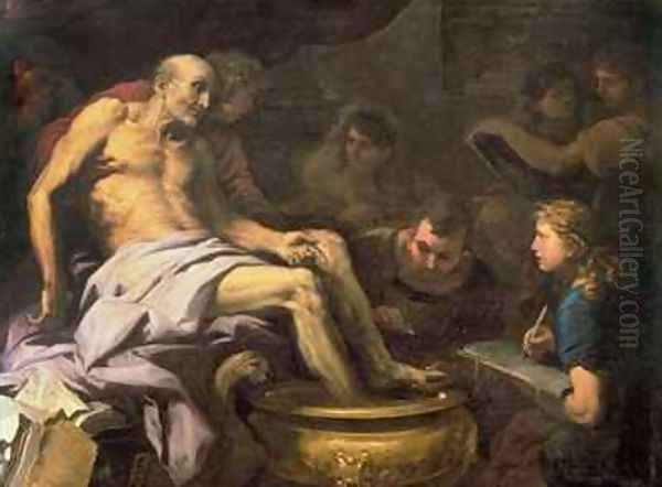 The Death of Seneca Oil Painting by Luca Giordano