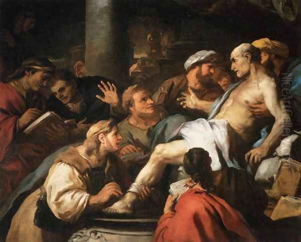 The Death of Seneca 2 Oil Painting by Luca Giordano