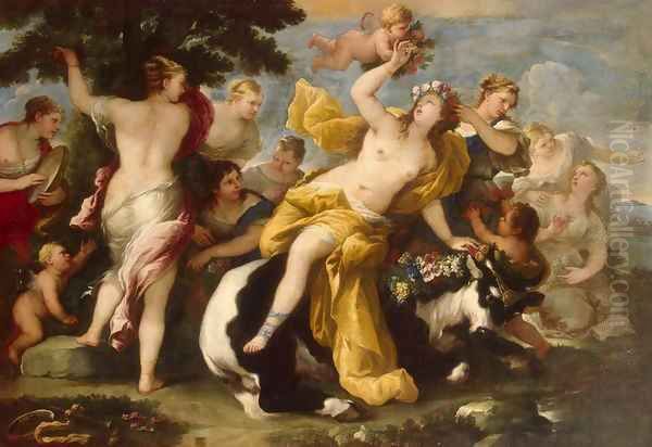 The Rape of Europa Oil Painting by Luca Giordano